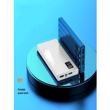 ÇELİKWORK Pw013 8in1 20000 Mah Kendinden Kablolu Universal Uyumlu PD Type-C Lighting USB-C LCD Ekran Powerbank