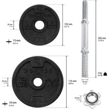 Decathlon CORENGTH Dambıl Seti 20 kg