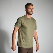 Decathlon SOLOGNAC Erkek Outdoor Tişört - Avcılık ve Doğa Gözlemi - Yeşil - 100