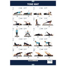 Decathlon Domyos Pilates Matı - M Boy - 170 cm X 62 cm X 8 mm - Mavi - Tonemat