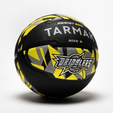 Decathlon TARMAK Basketbol Topu - 5 Numara - Siyah / Gri / Sarı - R500