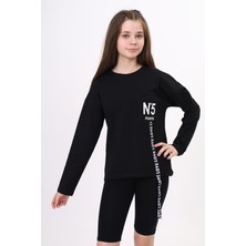 Toontoy Kids Toontoy Kız Çocuk Cep Üstü Baskılı Sweatshirt