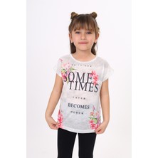 Toontoy Kids Kız Çocuk Sometimes Baskılı Tişört