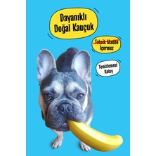 WufWuf Banana - Kauçuk Muz Köpek Oyuncağı - Içine Ödül Maması Koyulabilir