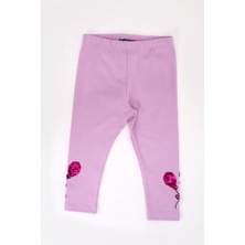 Toontoy Kids Toontoy Kız Çocuk Paçası Çevirmeli Pullu Tayt