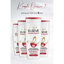 Elseve Komple Onarıcı 5 Yapılandırıcı Şampuan 390 ml x 4 Adet