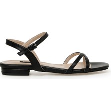 Nine West Alcan 3fx Siyah Kadın Düz Sandalet