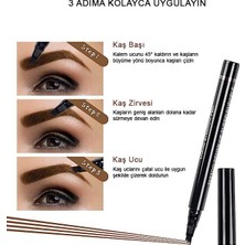 Microblading Kalıcı Likit Kaş Kalemi Çatal Uçlu Ortakahve 1,6 ml