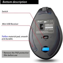 Elite Mc F-35 Kablosuz Dikey Fare Ergonomik Fare Şarjı (Yurt Dışından)