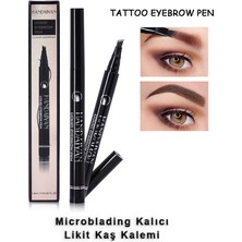 Microblading Kalıcı Likit Kaş Kalemi Çatal Uçlu Siyah 1,6 ml