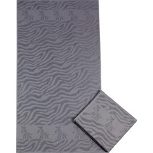 Textile Colors Zebra Desenli 2'li Havlu Seti 70 x 140 cm Gri