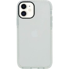 iPhone 12 Mini ile Uyumlu Kenar Renkli Shock Şeffaf Silikon Telefon Kılıfı