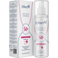 EffectHA Adult Body Sunscreen Tüm Ciltler için Nemlendirici Vücut Güneş Koruyucu Krem Yetişkinlere Özel SPF50+ 150ml