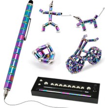 KiddoZone Toy Çoklufonksiyonlu Balo Noktası Stili Metal Kalemi Magnetik Kalemi Neodymium Manyetik Mıknatıs Toplar Bina Blok Bilye Bulmaca Sıkıştırma Toplam Oyuncular (Yurt Dışından)