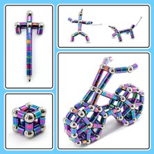 KiddoZone Toy Çoklufonksiyonlu Balo Noktası Stili Metal Kalemi Magnetik Kalemi Neodymium Manyetik Mıknatıs Toplar Bina Blok Bilye Bulmaca Sıkıştırma Toplam Oyuncular (Yurt Dışından)