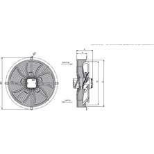 Bahçıvan Bvn Sfg-4m 450 B Güçlendirilmiş Aksiyel Soğutma Fanları Monofaze Üfleyici