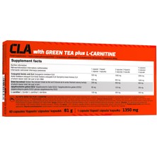 Olimp Ol Cla Wıth Green Tea +L-Carnıtıne 60 Caps Yeşil Çay Unisex Yağ Yakıcılar EKP0136