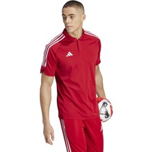 adidas TIRO23 L Polo Erkek Futbol Polo Yaka Tişört HS7228 Kırmızı