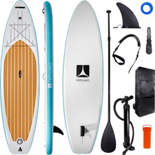 Rebuwo Sup Şişme Sörf Tahtası Stand Up Paddle Board 82*320*15 cm