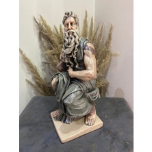 Gardenya Musa Heykeli Dekoratif Biblo