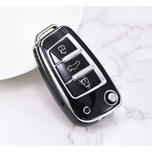 Yıldız Tuning Audi A5 Anahtar Kılıfı Parlak Siyah Silver