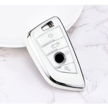 Yıldız Tuning Bmw G20 Parlak Beyaz Silver Anahtar Kılıfı 