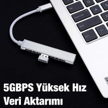 Marcador Ally C-809 4in1 Type-C To USB Hub Adaptör Çevirici Dönüştürücü Çoğaltıcı