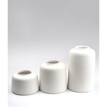 Refsan Kapaklı Kavanoz Seramik Bisküvi - Orta  Ham Ürün