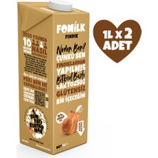 Fomilk Fındık Sütü 1 L X2 Glutensiz Bitkisel Bazlı Laktozsuz Vegan