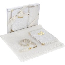 İhvan Online Çeyizlik Seccade Seti Lüks İbadet Seti - Krem