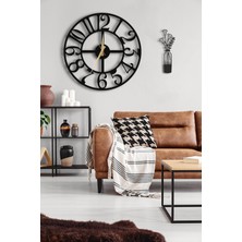 Lupokraft Dekoratif Duvar Saati 50X50CM + Vazo Tablo