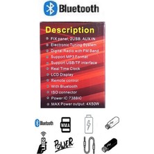 Oto Teyp Çift USB Girişli Bluetooth Oto Teyp Araba Teybi 2 Yıl Garantili