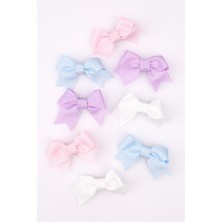 Le Mabelle Çok Renkli 8'li Kurdele Fiyonk Klips Toka Set