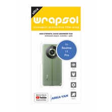 Wrapsol Realme 11 Pro Arka ve Yan Kaplama Tam Kapatan Poliüretan Film