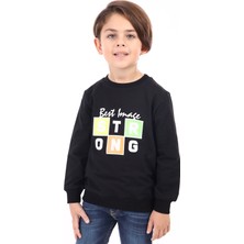 Toontoy Erkek Çocuk Baskılı Sweatshirt