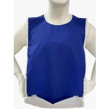 Grt Medikal  3 Adet Poliüretan Su Geçirmez Kumaş Hasta Yemek Önlüğü Cepli-Cırtlı