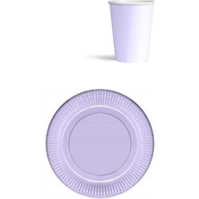 Le Mabelle Lila  8'li Tabak Bardak Set