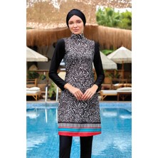 Adasea Adesea Kadın Uzun Kollu Likralı Tam Kapalı Tesettür Mayo