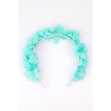 Le Mabelle Mint  Çiçekli Kız Çocuk Taç