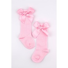 Le Mabelle Pembe  Kurdeleli Kız Çocuk Çorap