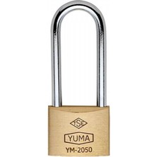 Yuma Yuma Uzun Kancalı Pirinç Asma Kilit 50 mm Çift Yönlü Gümüş - Beyaz 1 Adet
