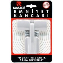 Master Emniyet Kancası Beyaz Antrasit - Beyaz