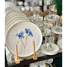 Onedekor 18 Parça Modern Fiore Blu Pasta Çay Saati Seti