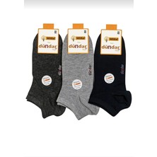 Dündar 4506 Kadın Unisex Modal Plus Patik Karışık Renkli Çorap 12 Adet