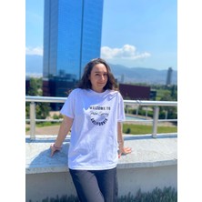 Sinhan Welcome To Palm Spring California Baskılı Bisiklet Yaka Kısa Kollu T-Shirt