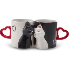 Karaca Love Cat 2'li Kupa 310 ml