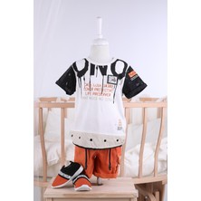 Babyhola Şort Tshirt Ayakkabı 3'lü Erkek Çocuk Yazlık Spor Takım 0760