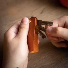 Minimal X Design Deri Anahtarlık V Model Kolay Kullanım Eşsiz Tasarım