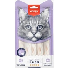 Wanpy Ton Balıklı ve Yengeçli Sıvı Kedi Ödül Maması 5×14 gr