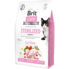 Brit Care Sterilized Tavşan Etli Tahılsız Kısırlastırılmış  Hassas Kedi Maması 2 kg
